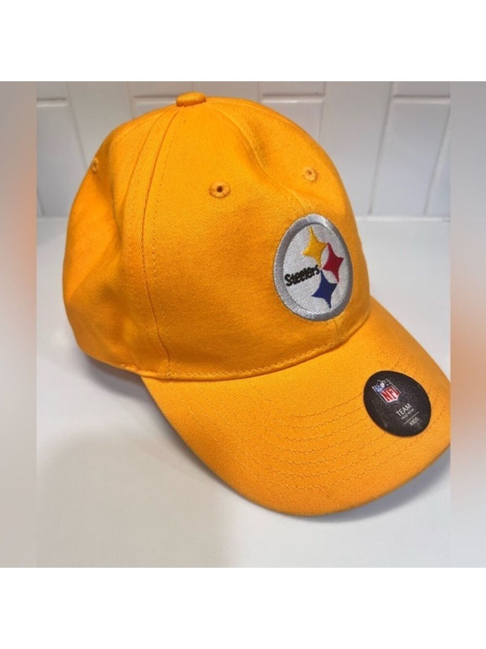 Pittsburgh Steelers Baseball Cap Hat Child NFL Football Yellow Gold